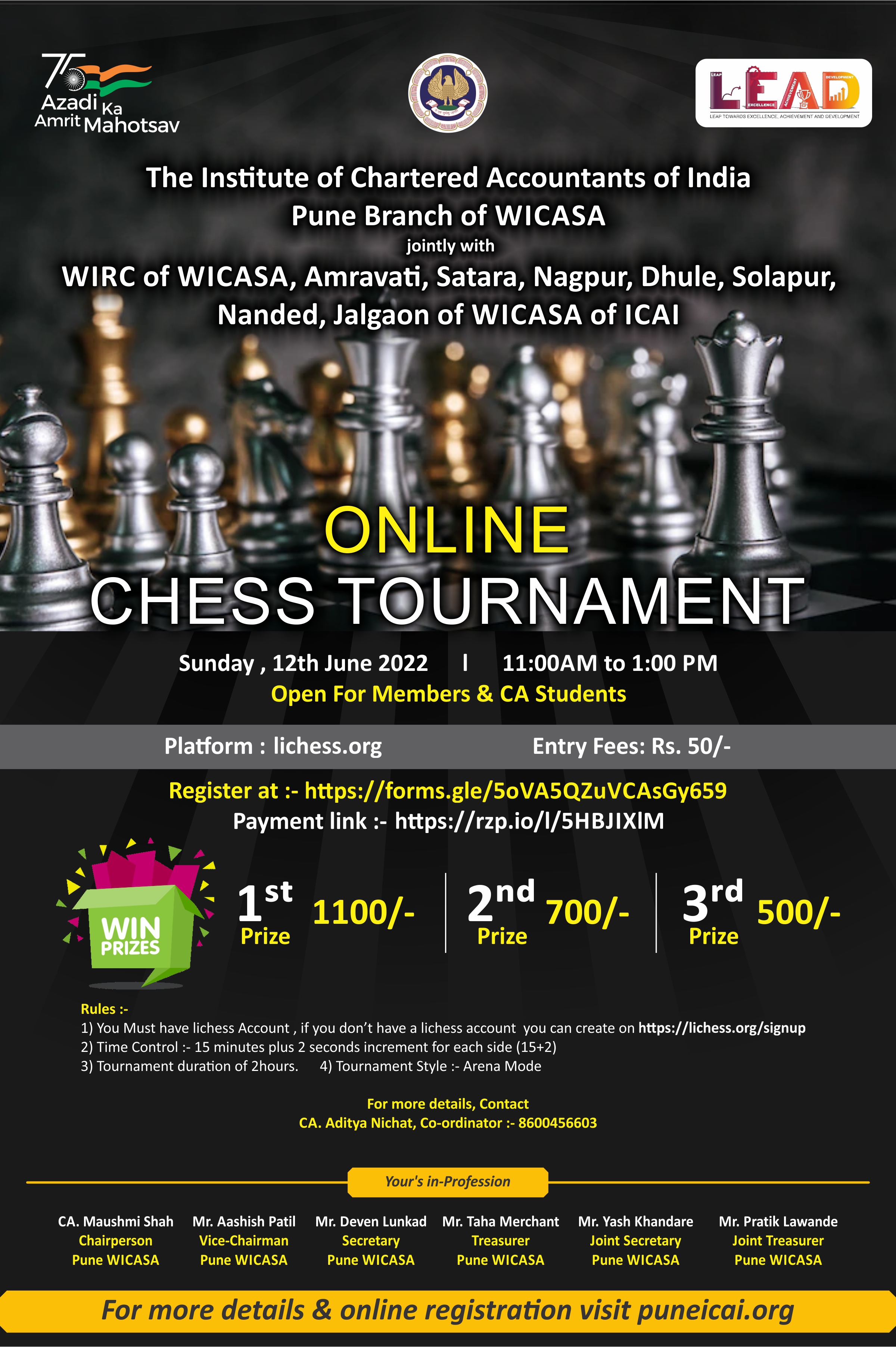 Online tournaments on Lichess.org